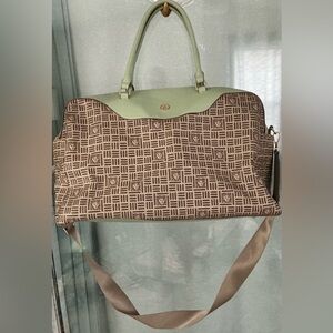 Anne Klein AK Cube Logo Weekender bag